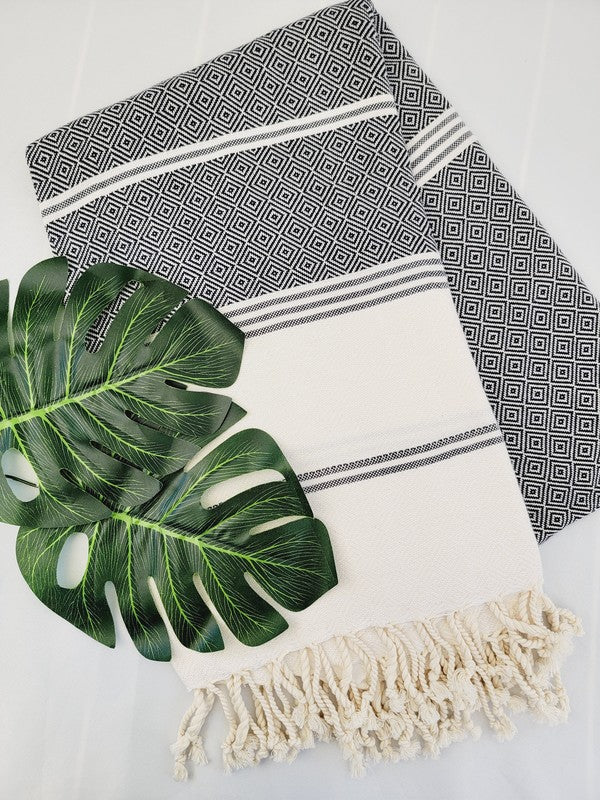 Bath / Beach Turkish Towels-Easy Carry Quick Dry T