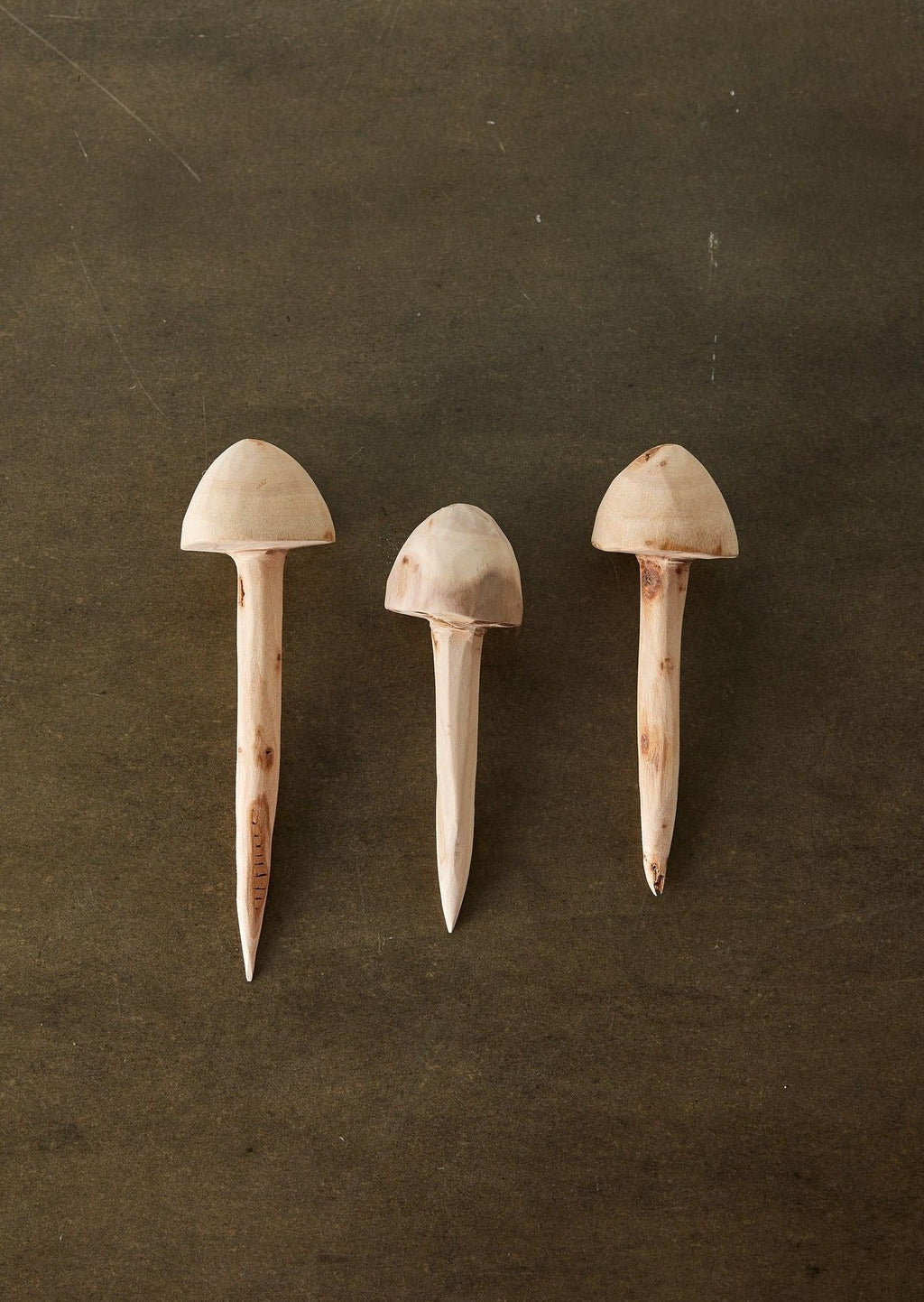 Wooden Mushroom Garden Stick