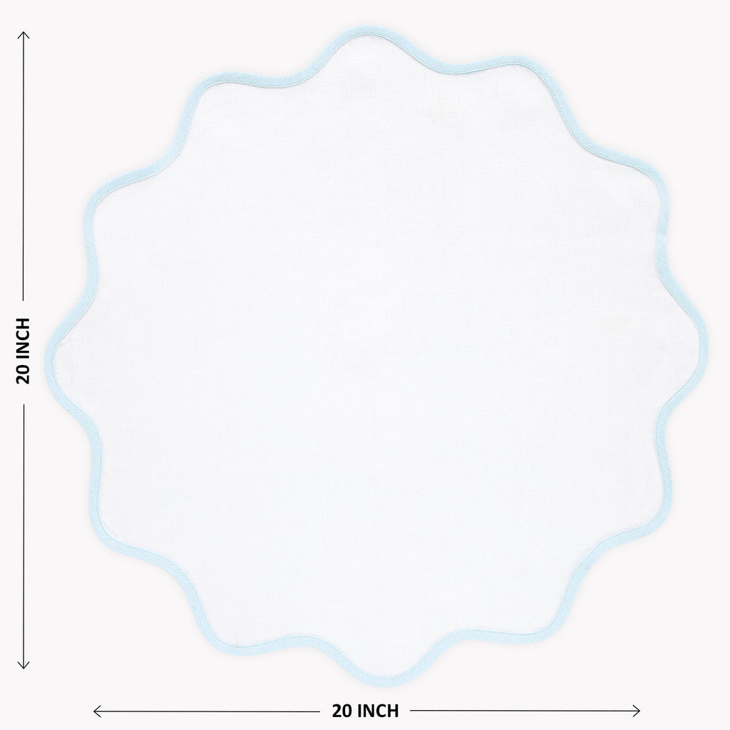 Giselle Scallop Edge Napkins, Set of 4