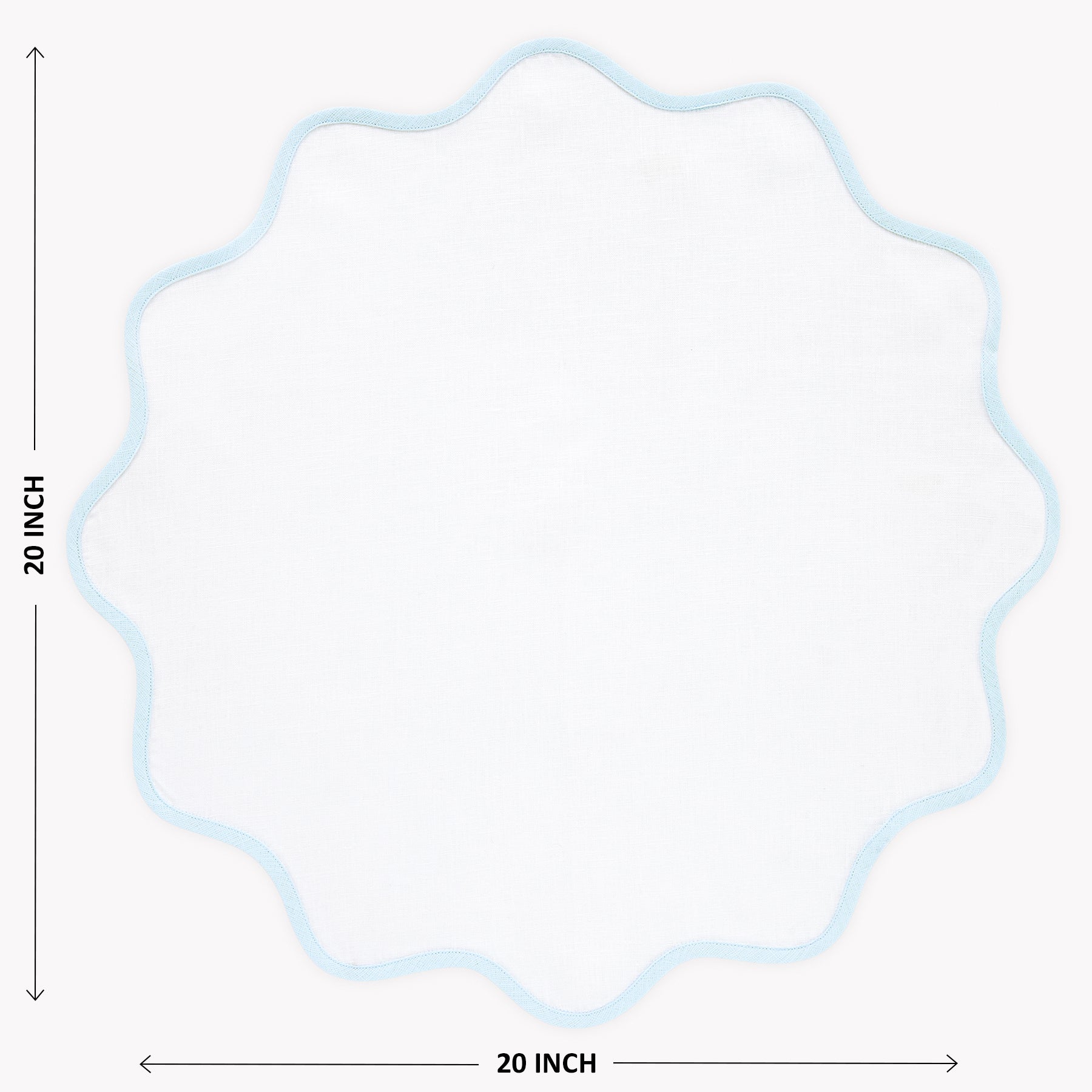 Giselle Scallop Edge Napkins, Set of 4