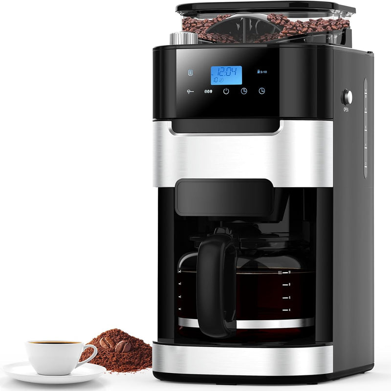 10-Cup Drip Coffee Maker with Built-In Grinde CM8025