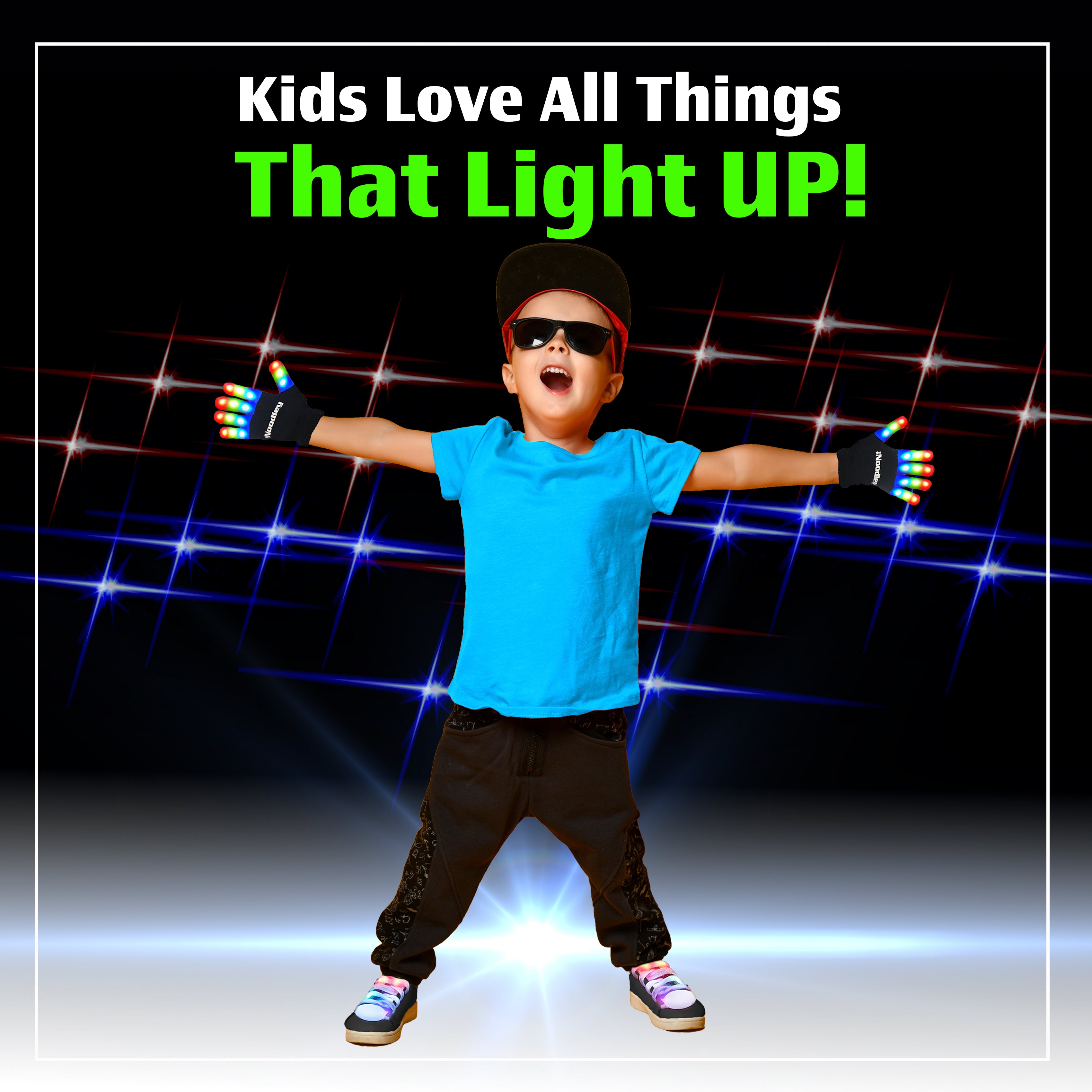 |4 Pairs| 7 Color Strobe LED Light Up Shoe Laces Glow in the Dark White Tie Shoelaces for Sneakers, Skates, 45 inch