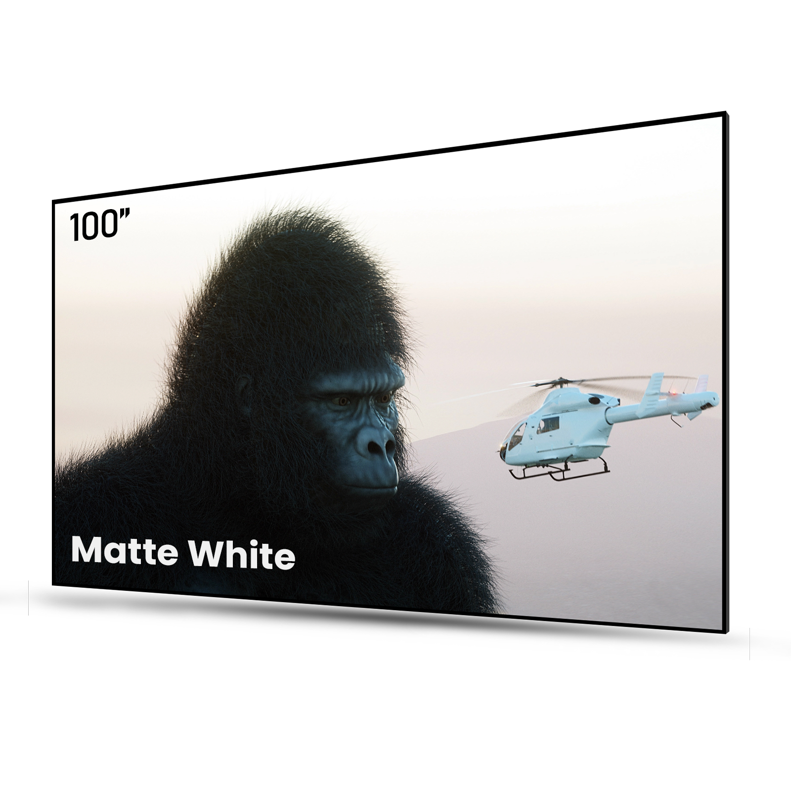 100''-180'' Matte White Screen