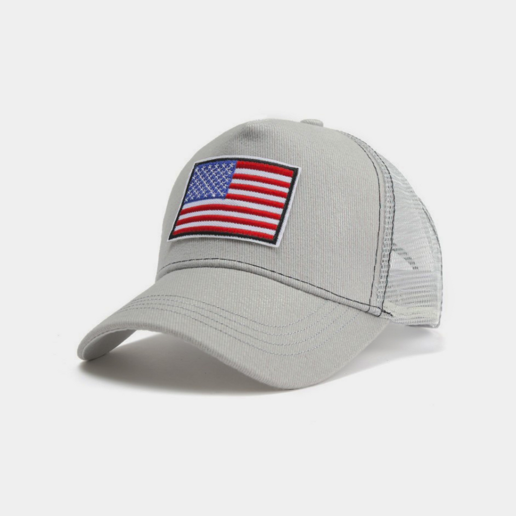 JupiterGear American Flag Trucker Hat with Adjustable Strap | Breathable & Unisex