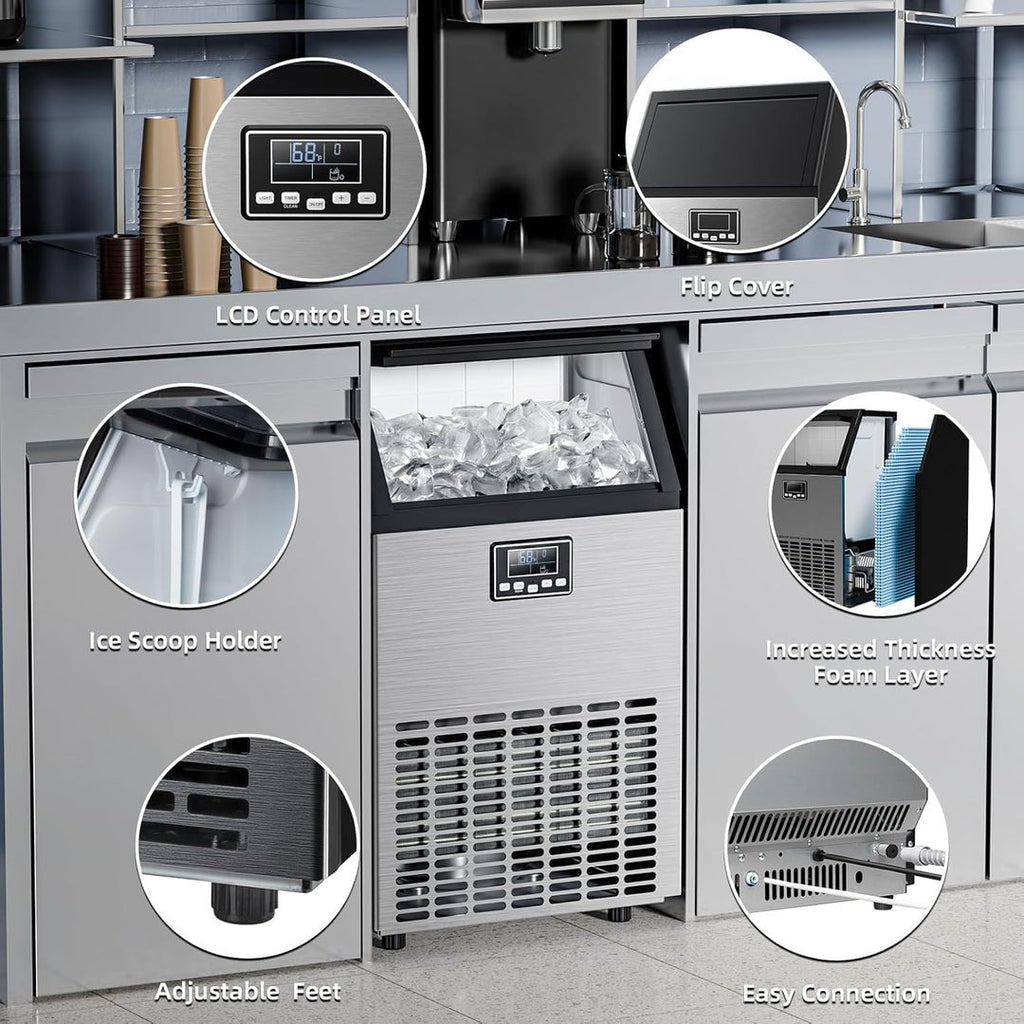 100LBS/200LBS/265LBS  Freestanding Commercial Ice Maker Z5845A