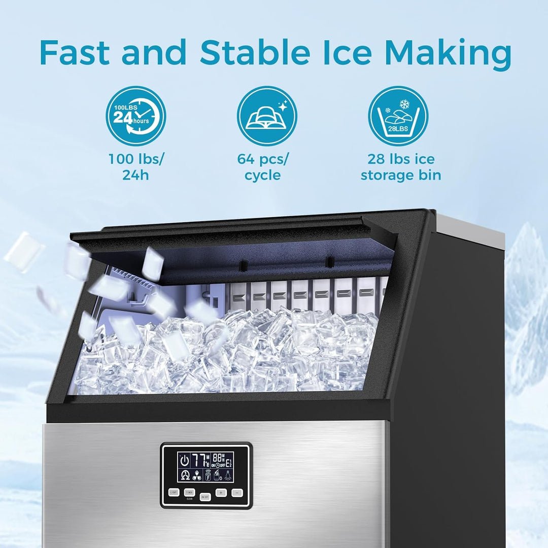 100LBS/200LBS/265LBS  Freestanding Commercial Ice Maker Z5845A