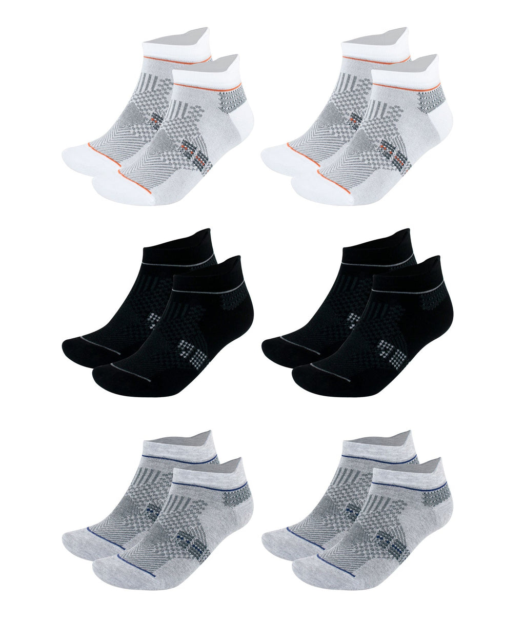 Men's & Women's Bamboo Ankle Socks 6-Pack