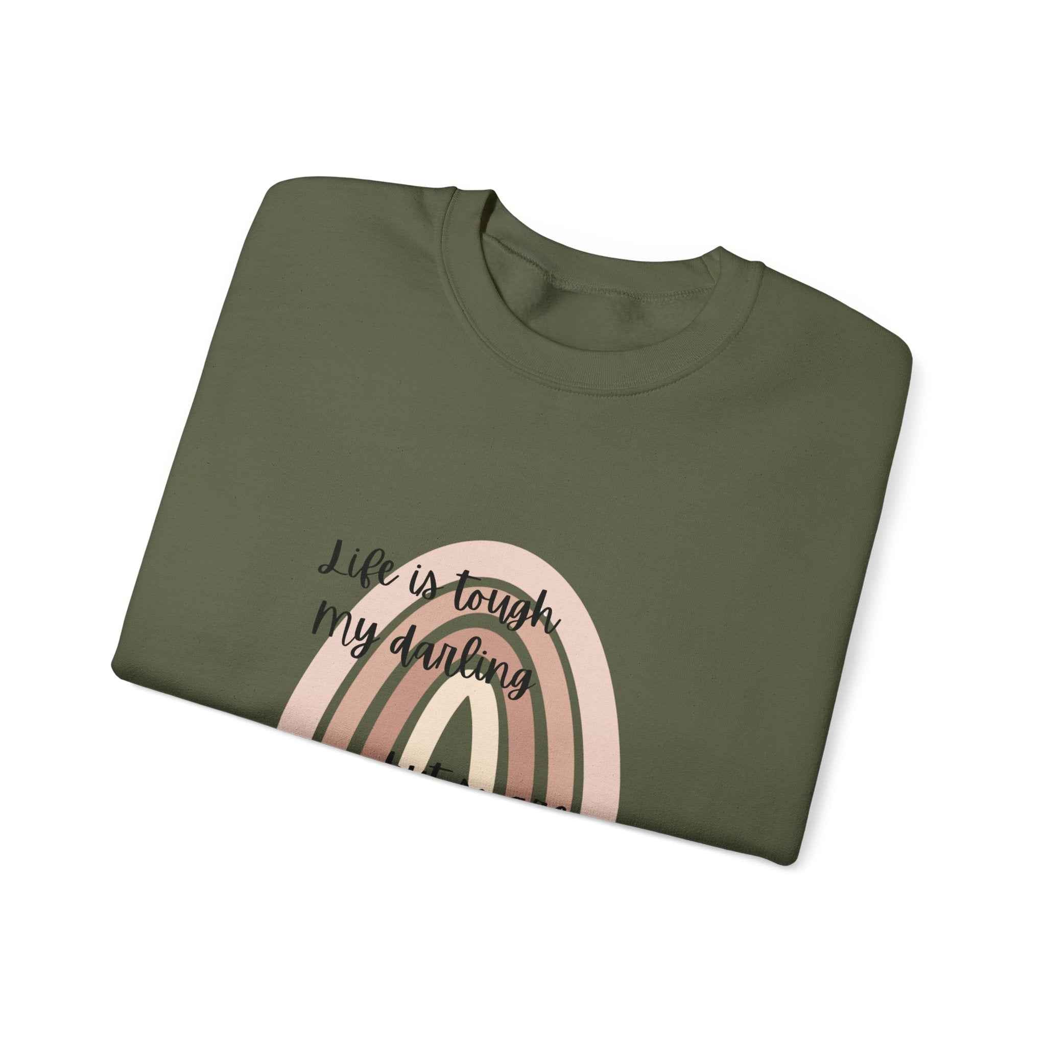 Life is tough: Crewneck Adult Sweatshirt Women's Top