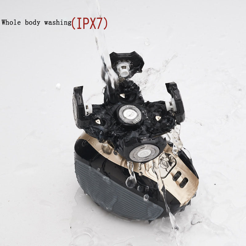 Multifunctional 5-Head Shaver Rechargeable Razor Water Washing Bald Head Machine Five-In-One Razor