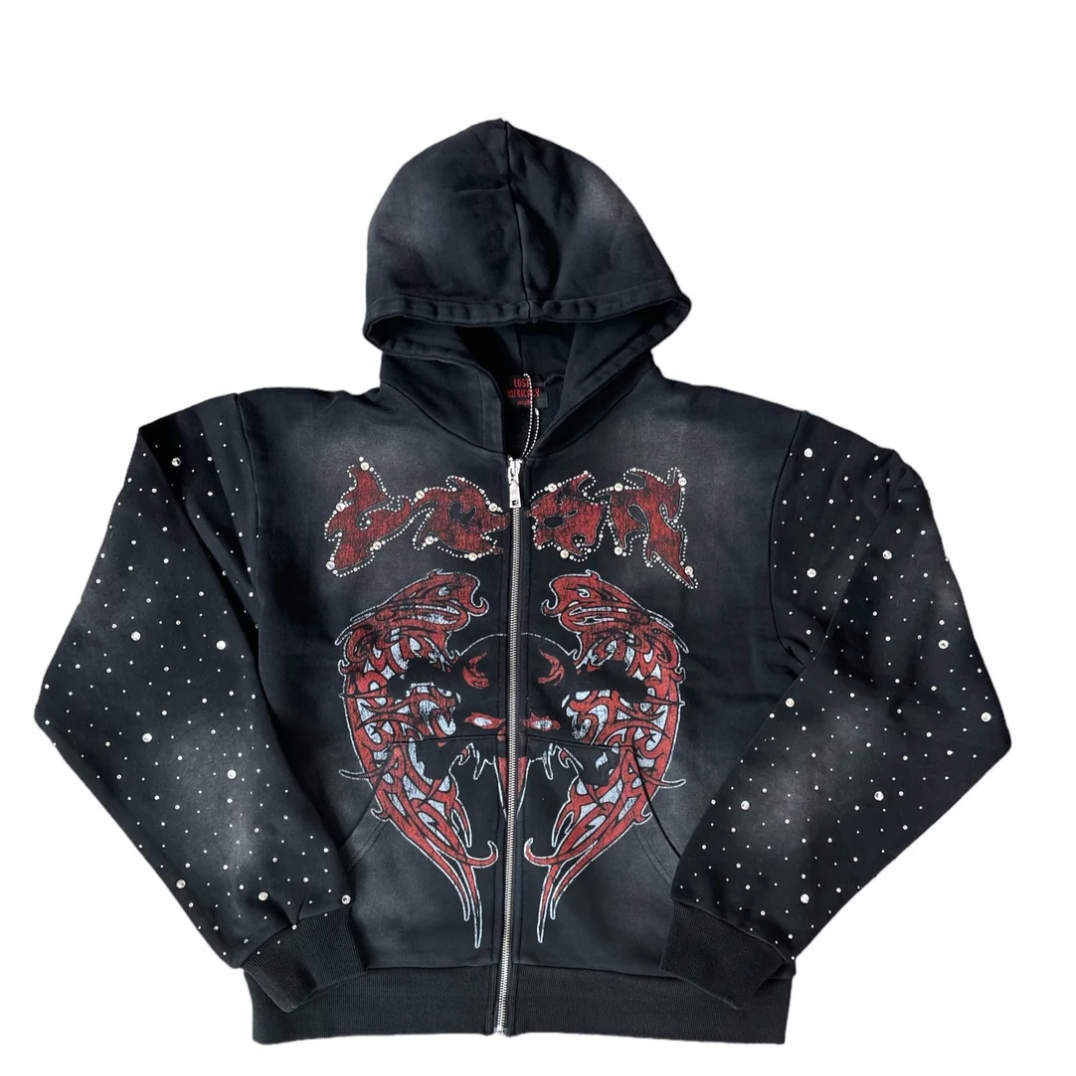 LOST Evil Wing Zip Up Hoodie