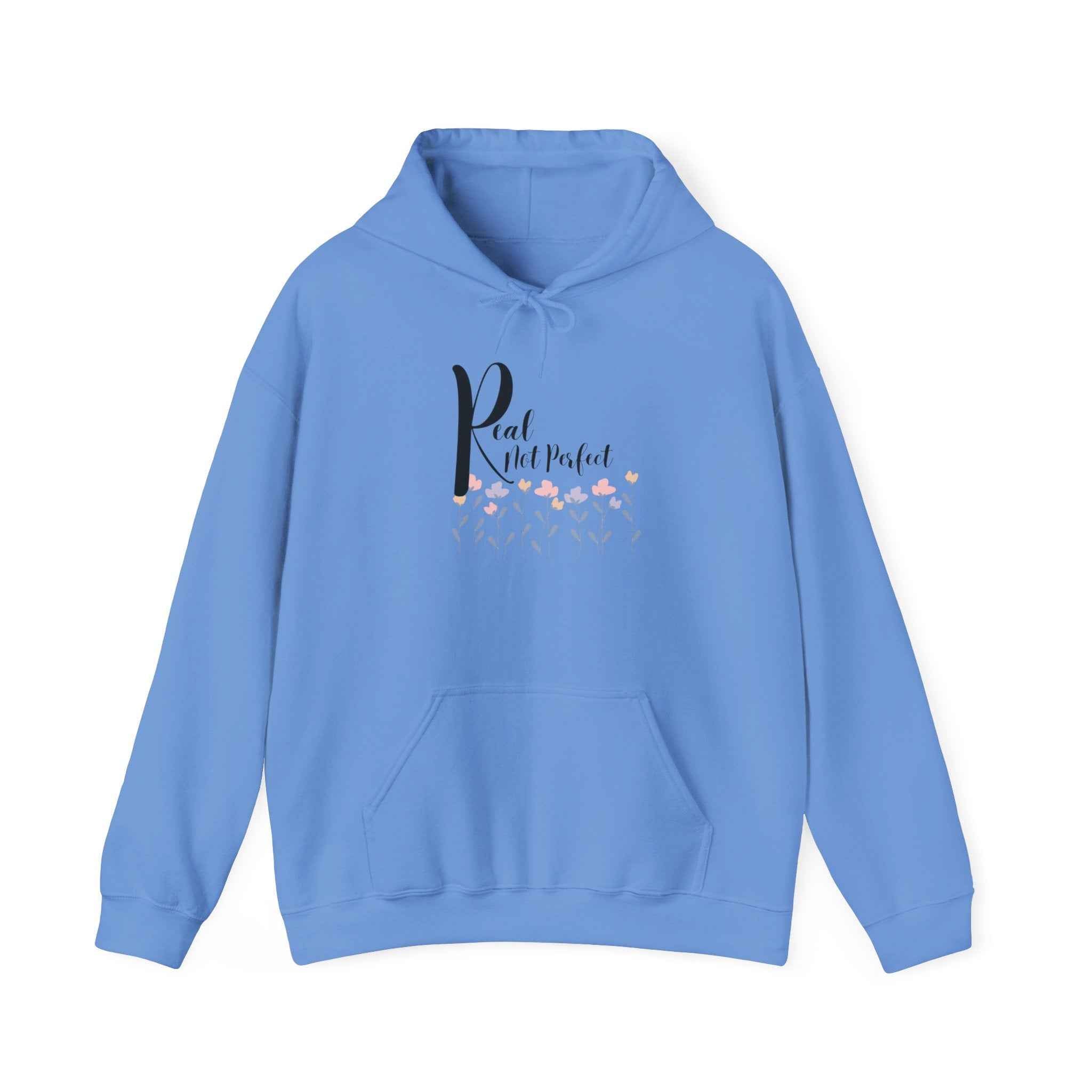 Real not Perfect: Adult Sweatshirt - Hooded Women's Top