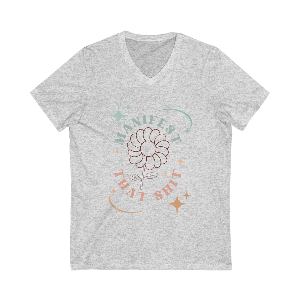 V-Neck Tee, Manifestation Shirt, Law of Attraction Top, Positive Affirmation Tee, Inspirational T-Shirt, Motivational Apparel