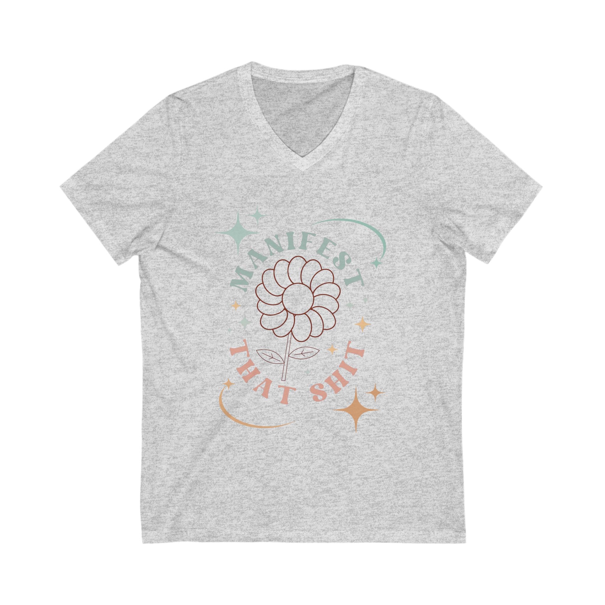 V-Neck Tee, Manifestation Shirt, Law of Attraction Top, Positive Affirmation Tee, Inspirational T-Shirt, Motivational Apparel