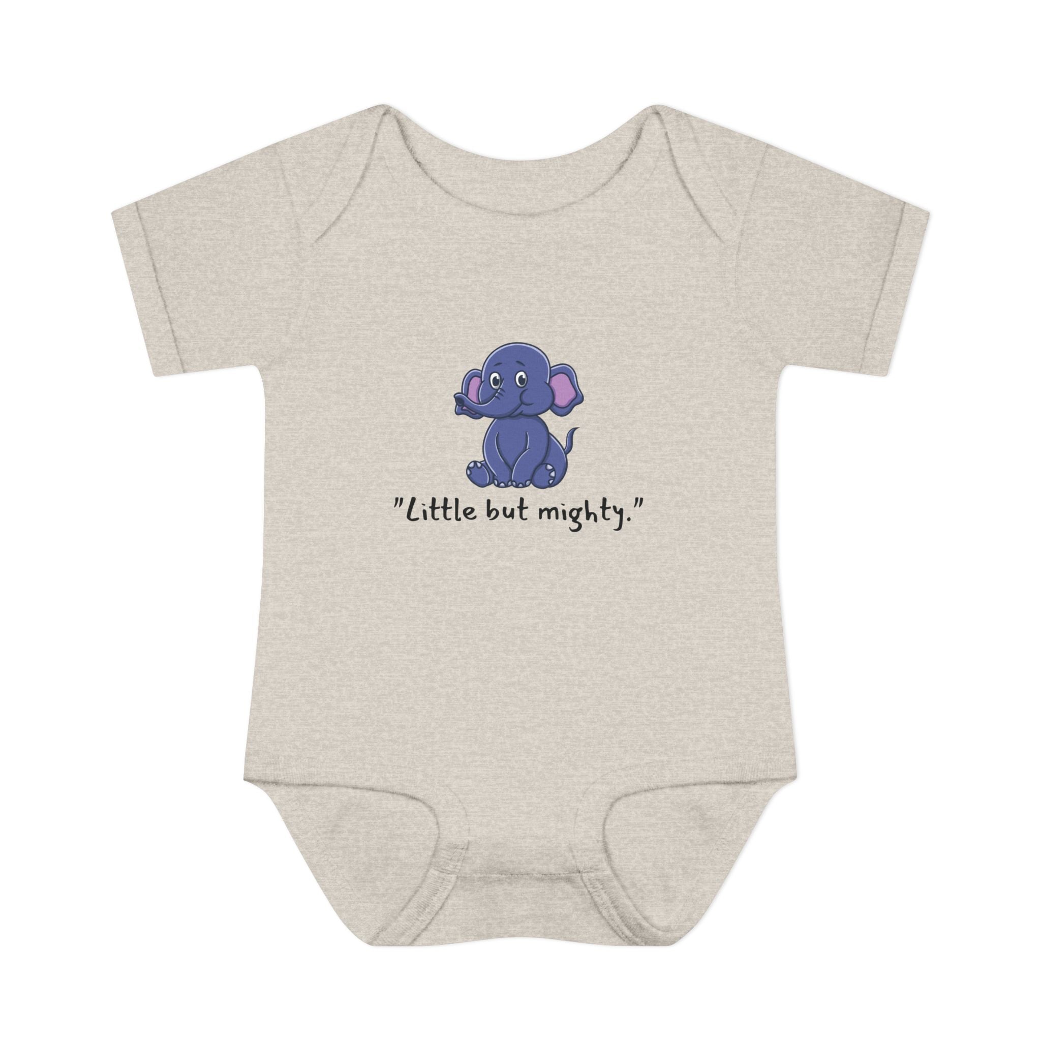 Baby Bodysuit - Little But Mighty Elephant