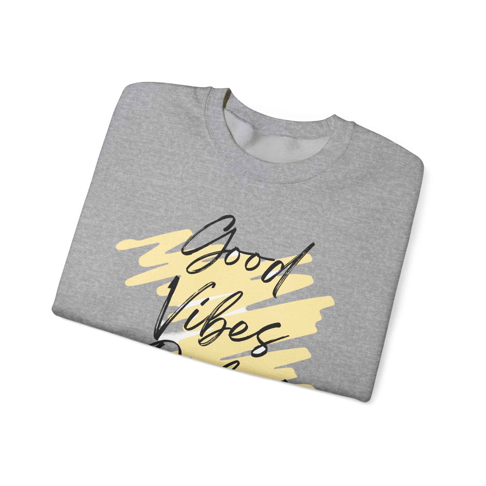 Vibes Phrase Good Vibes Crewneck Women's Top