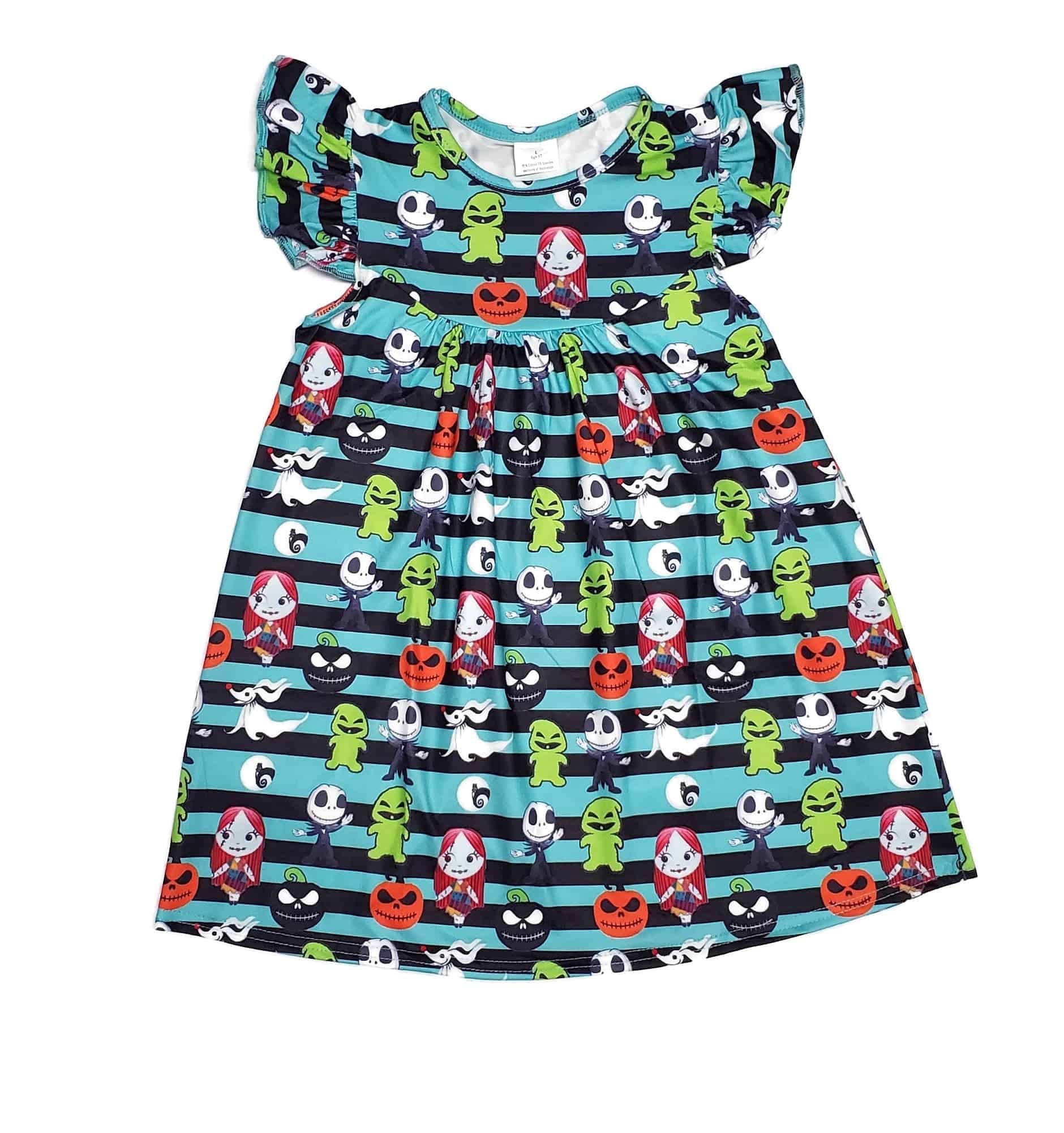 This is Halloween Milk Silk Flutter Dress