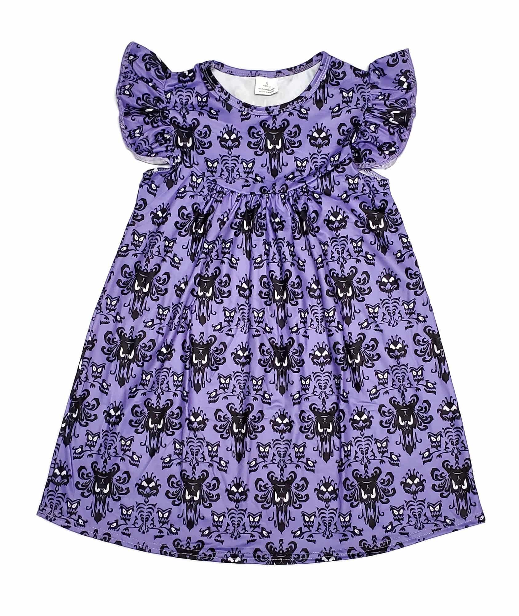 Haunted Mansion Inspired Milk Silk Flutter Dress