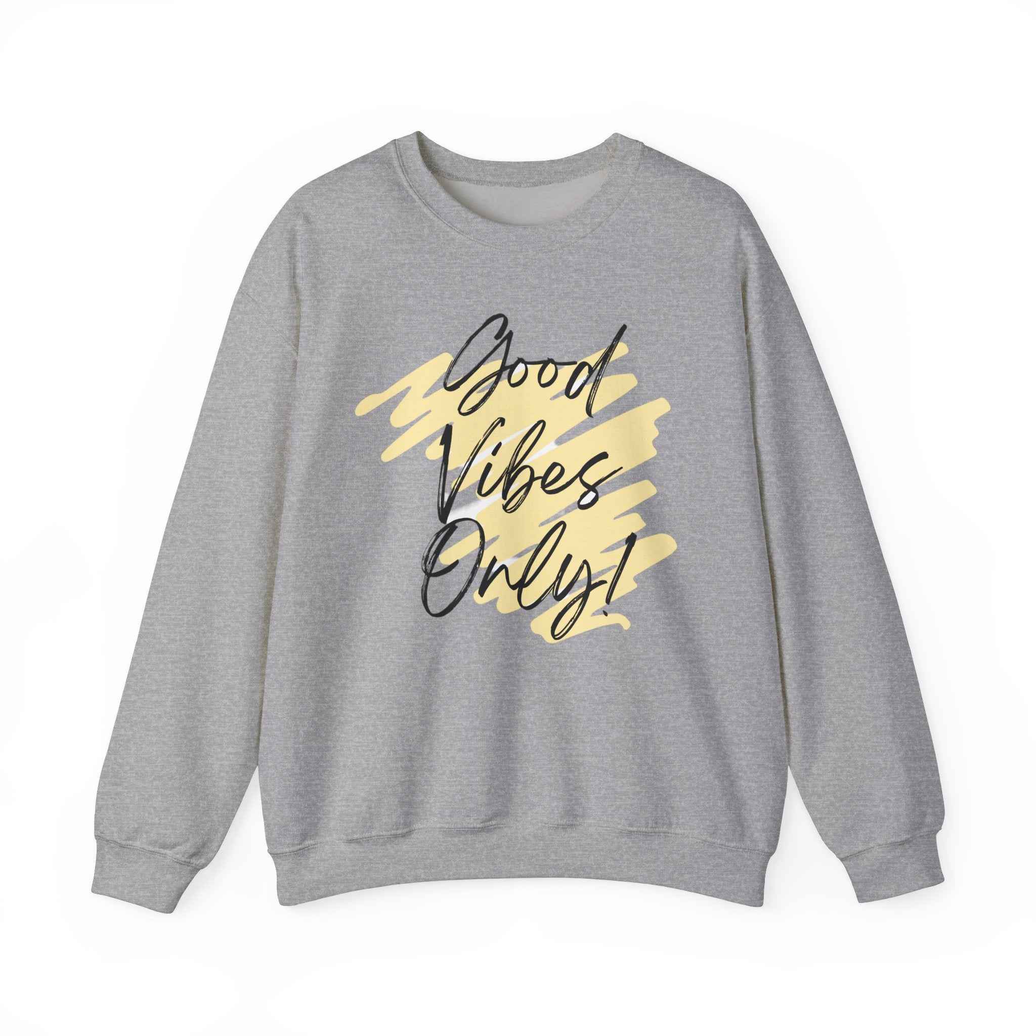 Vibes Phrase Good Vibes Crewneck Women's Top