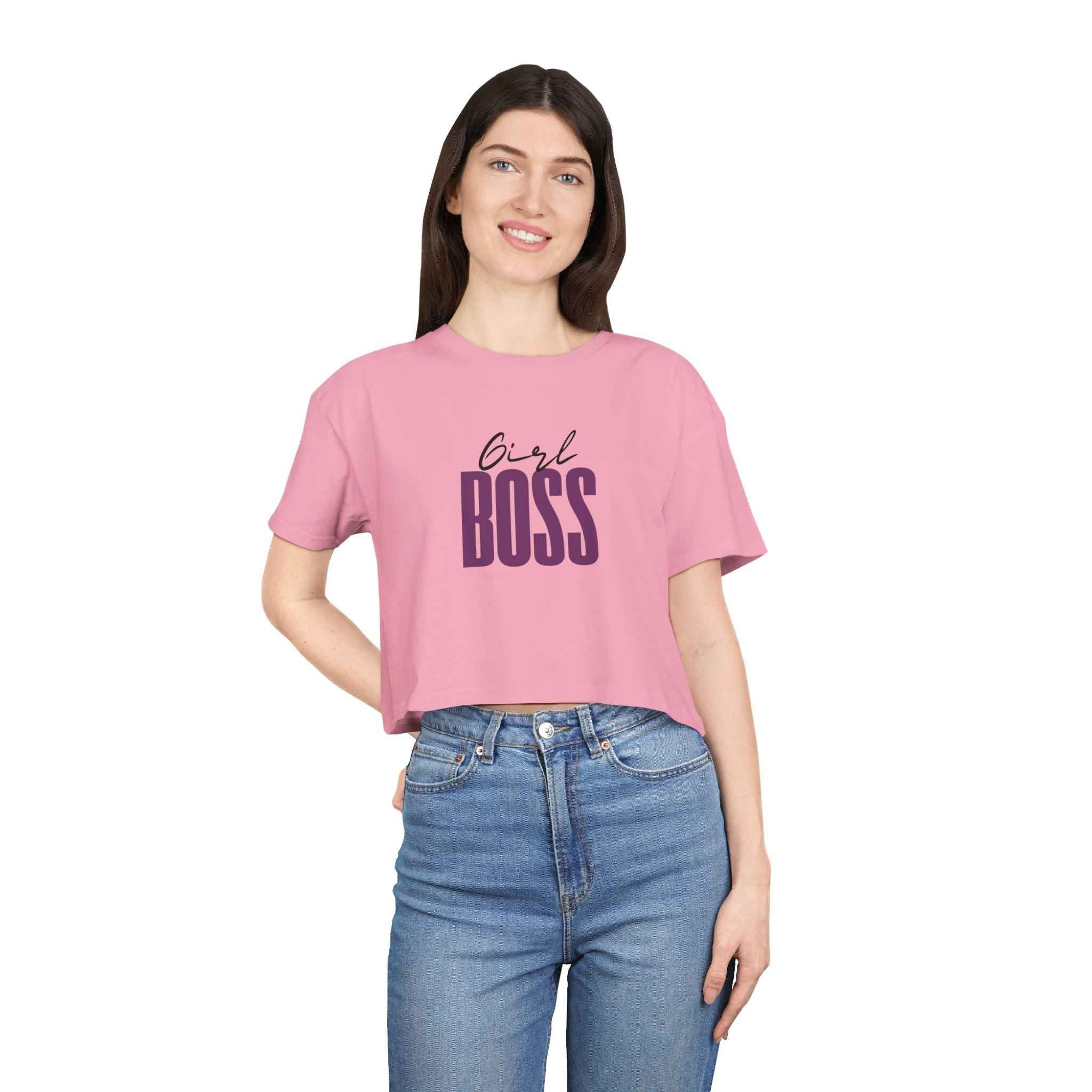 Girl Boss Crop Women's T-shirt for Women