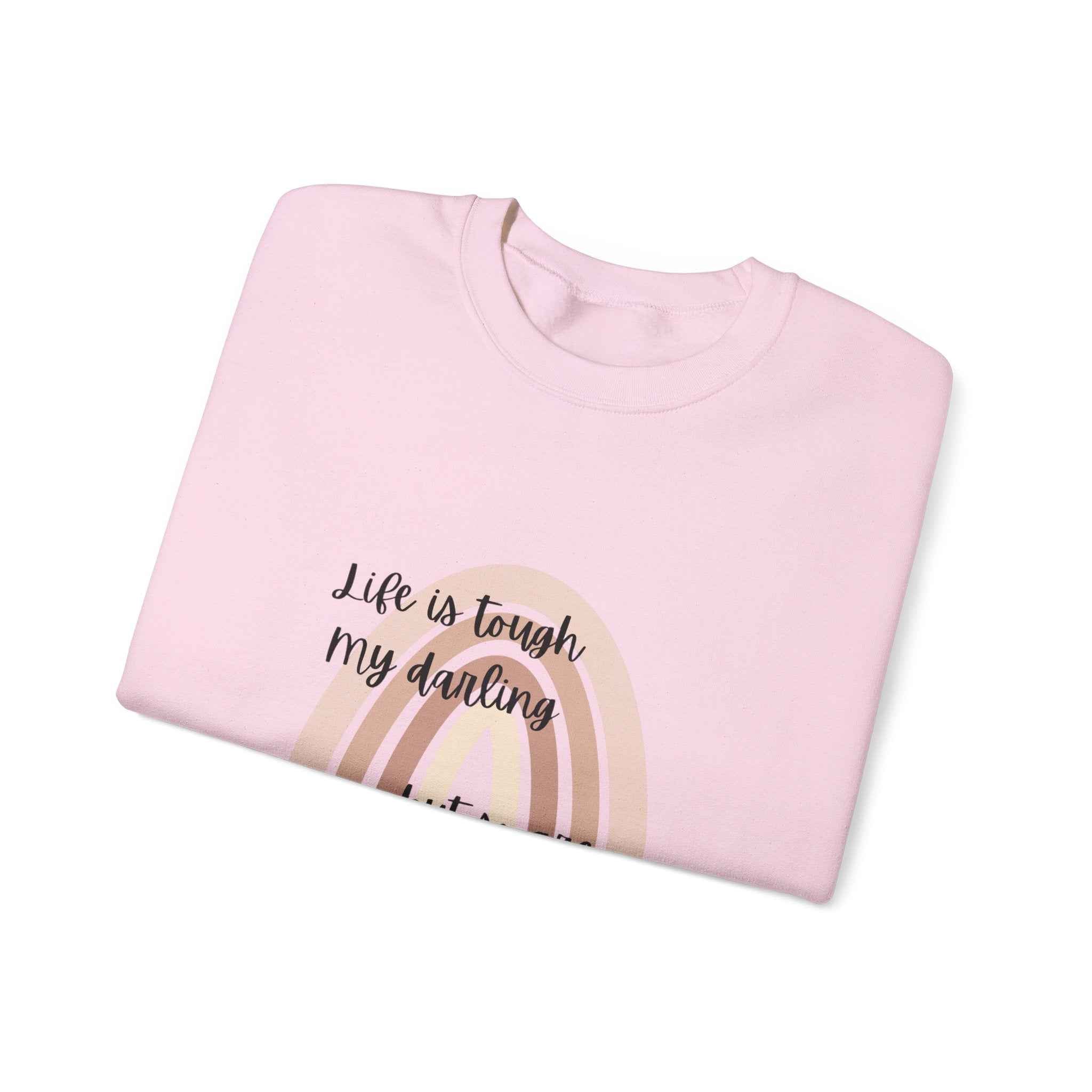 Life is tough: Crewneck Adult Sweatshirt Women's Top