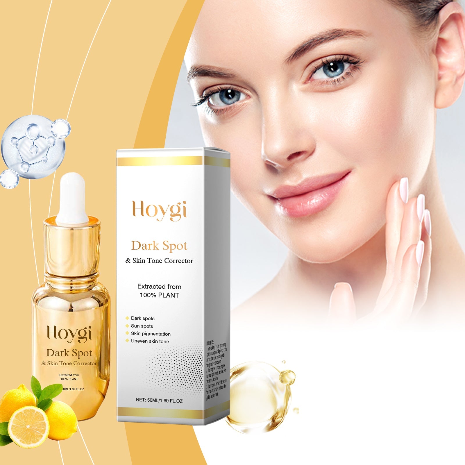 Facial Repair Serum Brightening, Moisturizing, Hydrating, Mild, Moisturizing And Anti-Wrinkle Facial Serum