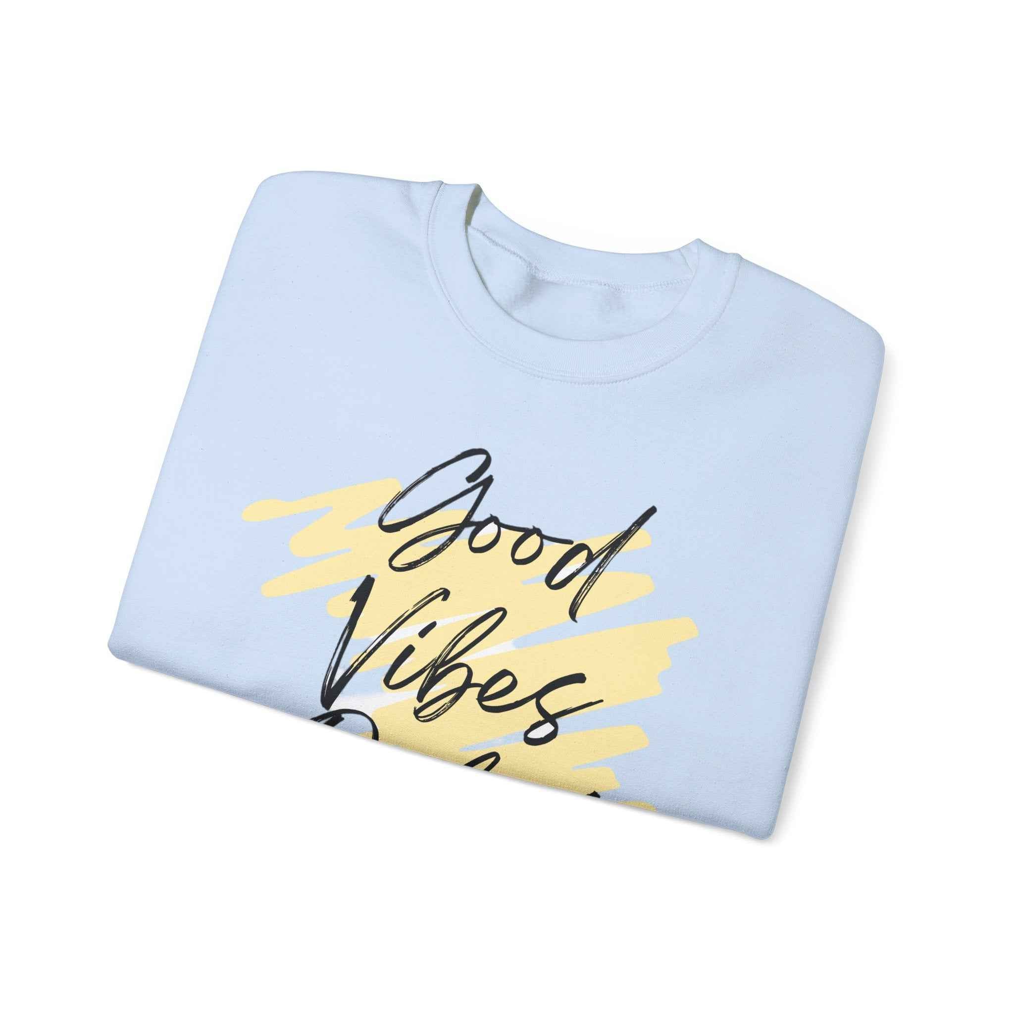 Vibes Phrase Good Vibes Crewneck Women's Top