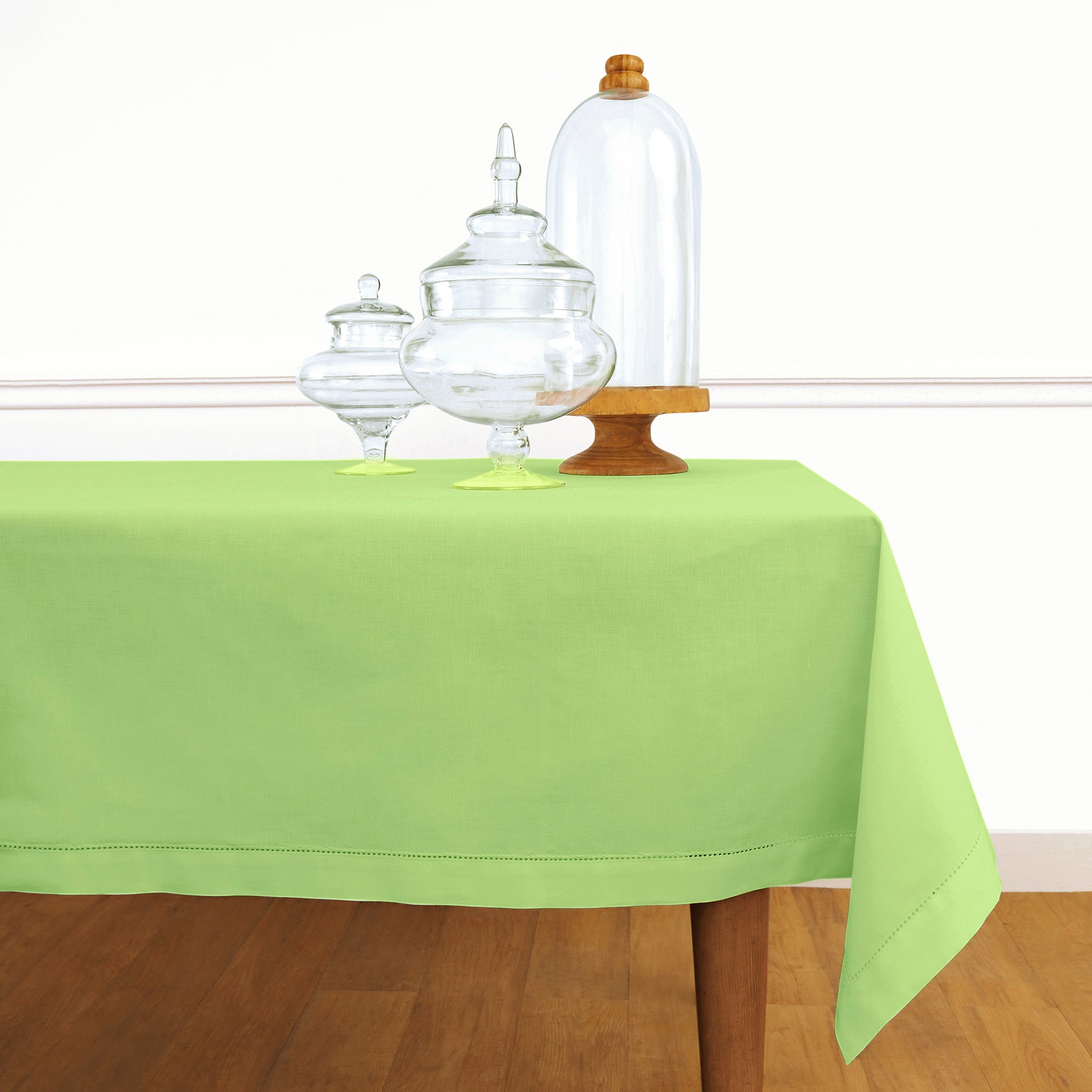 Cotton Linen Hemstitch Tablecloth