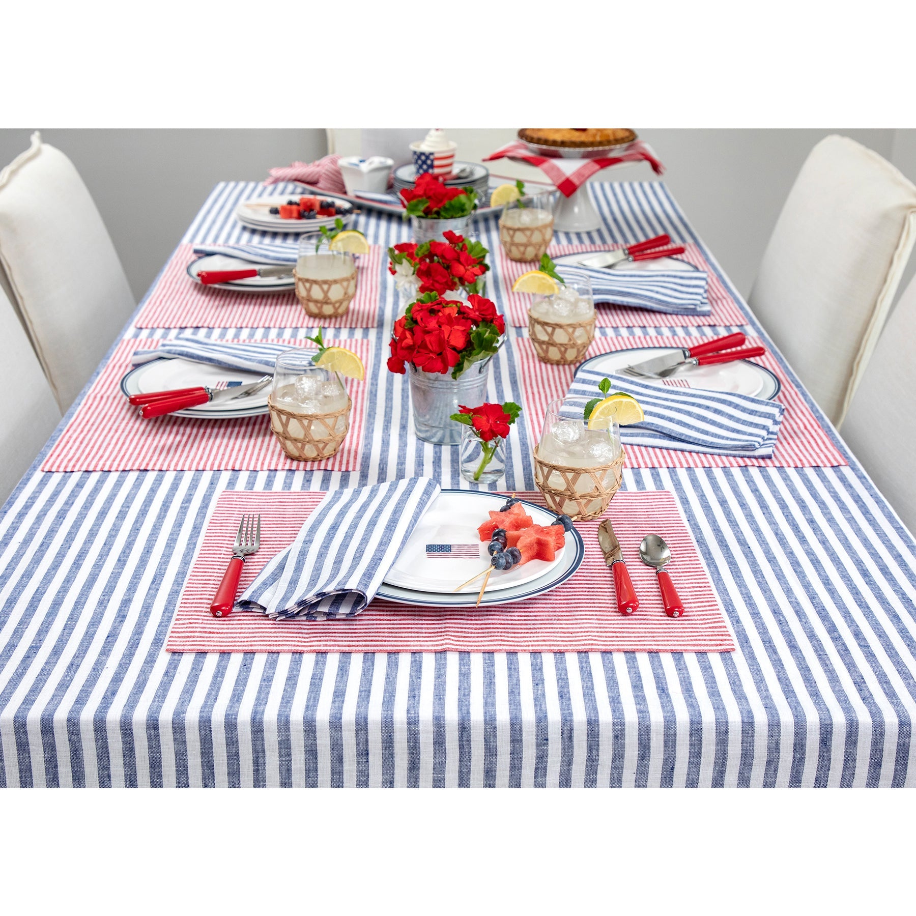 Amalfi Stripe Tablecloth