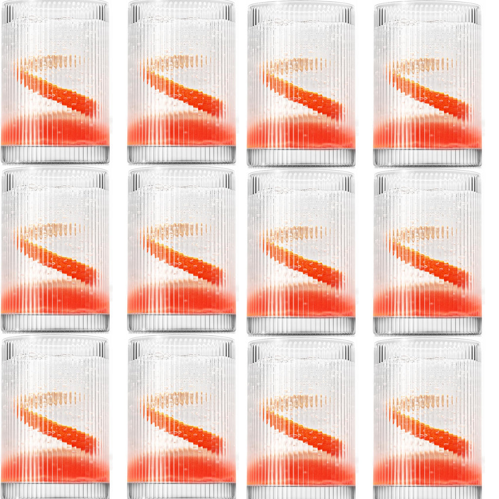 Vintage Straight Line Tumbler -  12oz