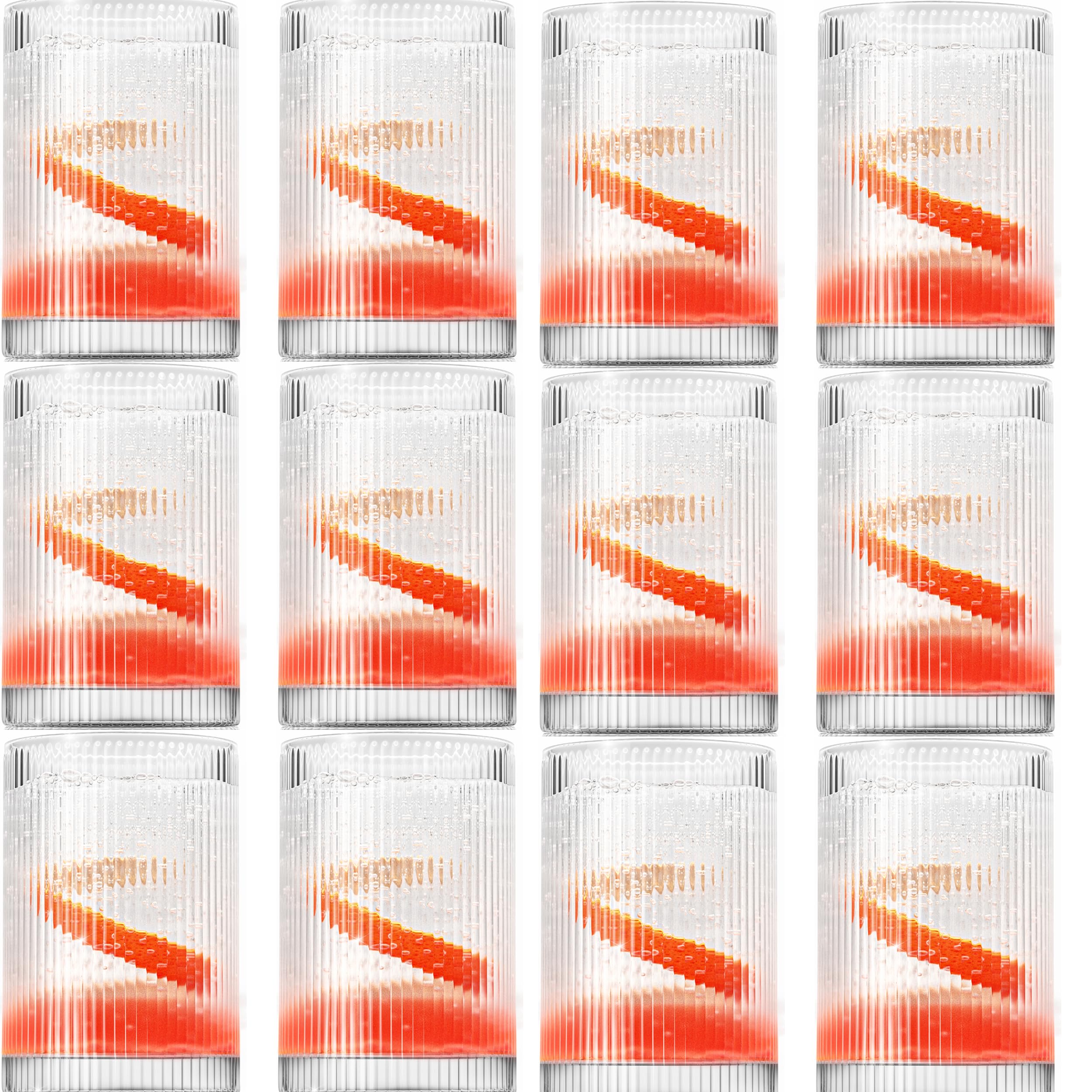 Vintage Straight Line Tumbler -  12oz