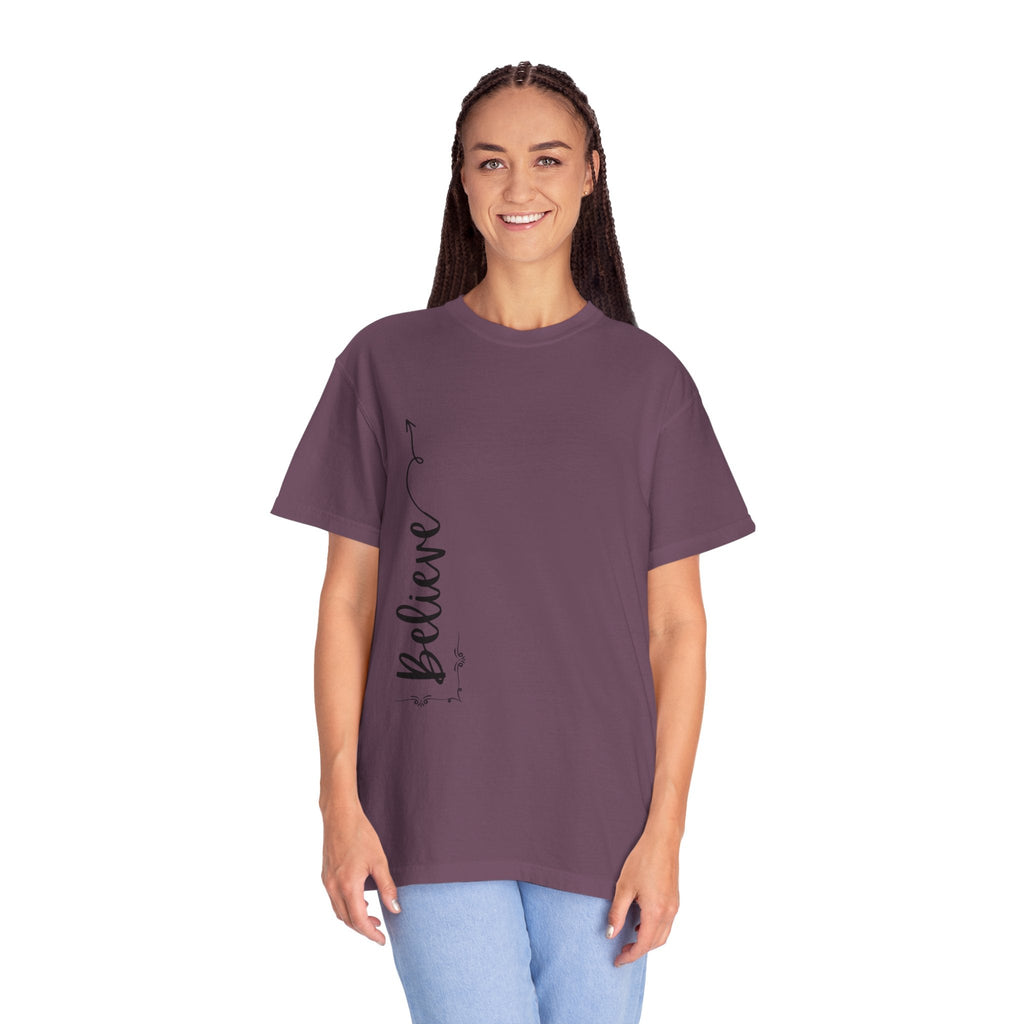 Believe Women's T-shirt for Adults - Inspirational Apparel
