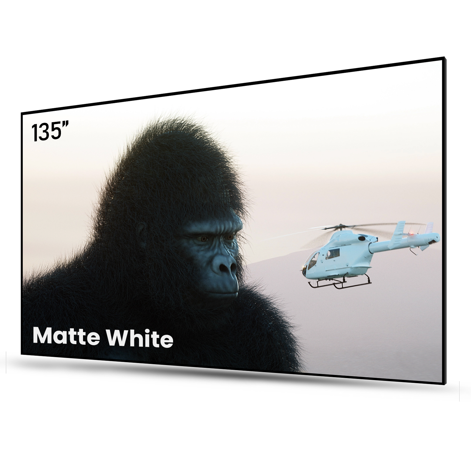 100''-180'' Matte White Screen