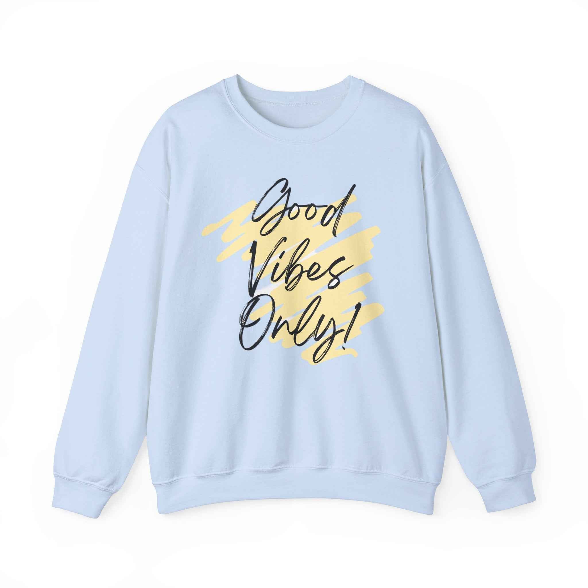 Vibes Phrase Good Vibes Crewneck Women's Top