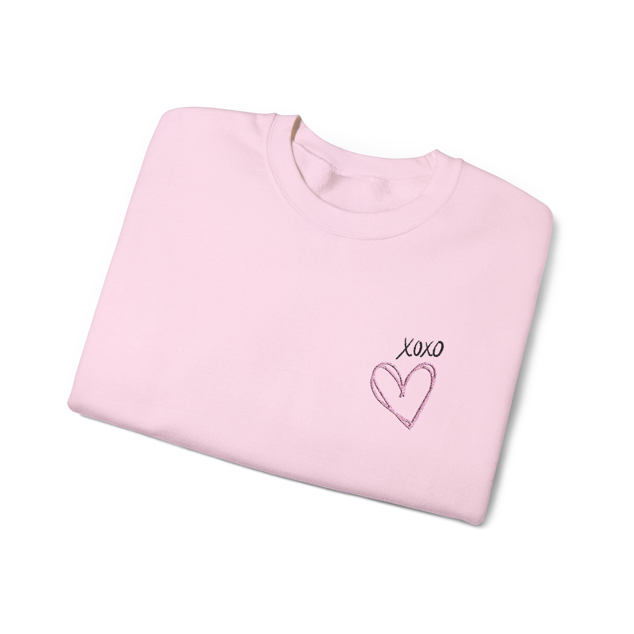 Heart Adult Sweatshirt Women's Top - Cozy and Stylish Embroidered Sweatshirt for Every Adult