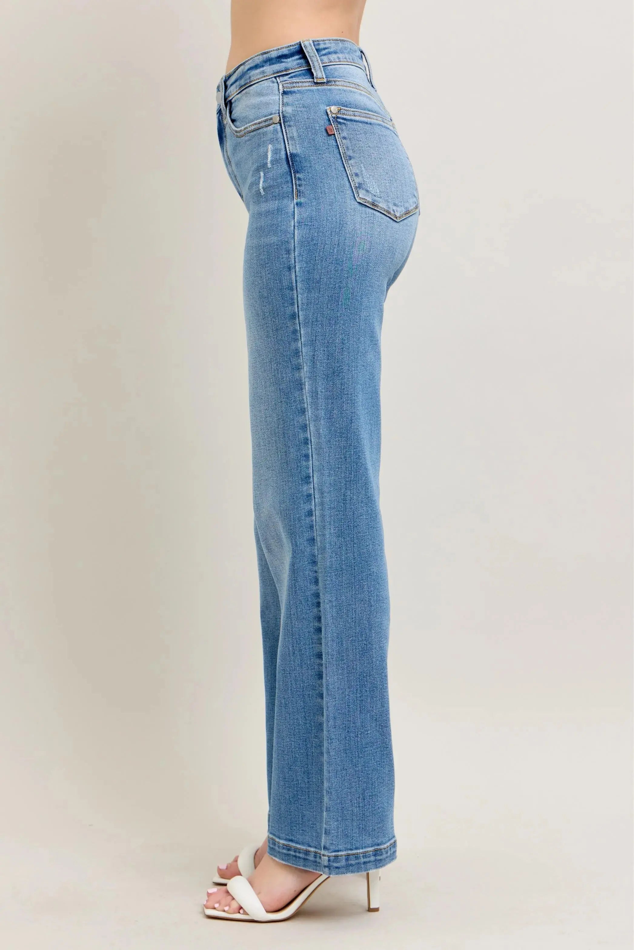 Full Size/Plus Size High Waist Straight Leg Judy Blue Jeans