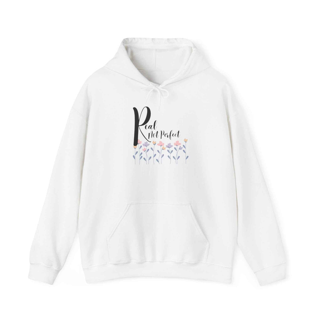 Real not Perfect: Adult Sweatshirt - Hooded Women's Top