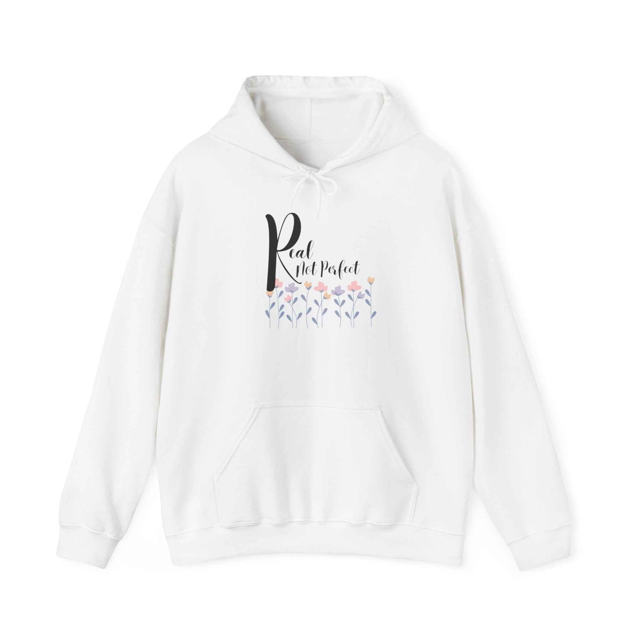 Real not Perfect: Adult Sweatshirt - Hooded Women's Top