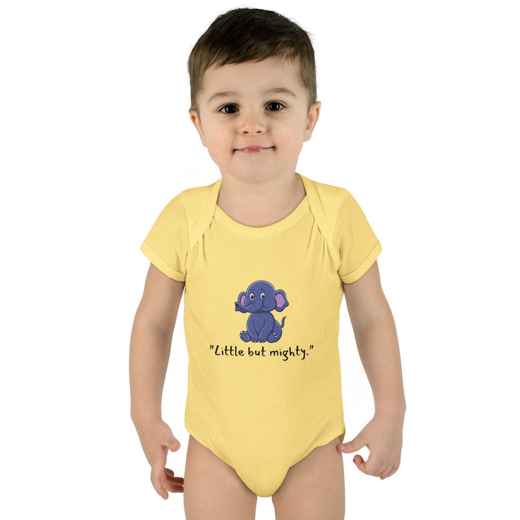 Baby Bodysuit - Little But Mighty Elephant