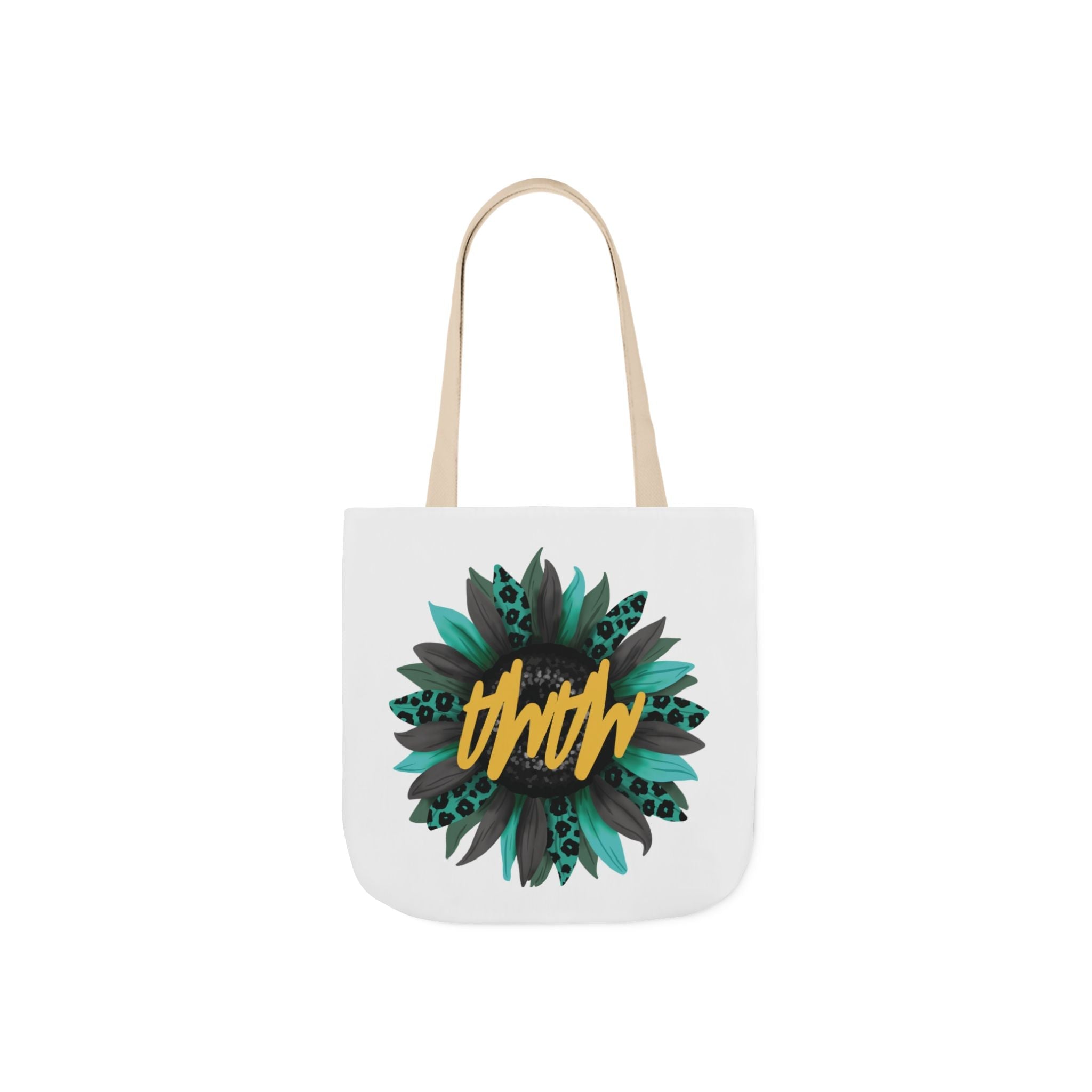 Floral Mama Canvas Tote Bag with 5-Color Straps, Eco-Friendly Shopping Bag, Gift for Mom, Mother's Day Accessory, Reusable Grocery Bag