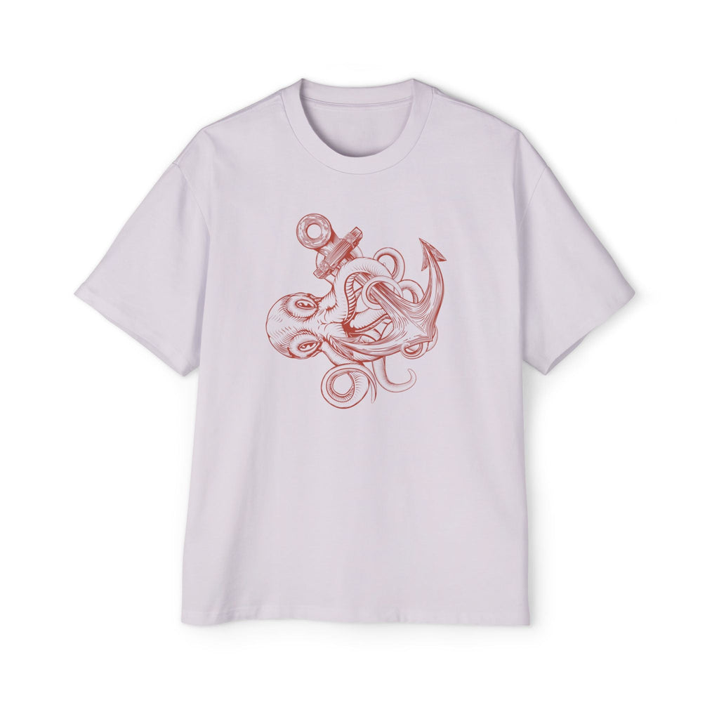 Ocean-Inspired Oversized Tee for Men, Stylish Sea Creature Shirt, Relaxed Fit, Perfect for Beach Days, Casual Wear, Gift for Seafood Lovers