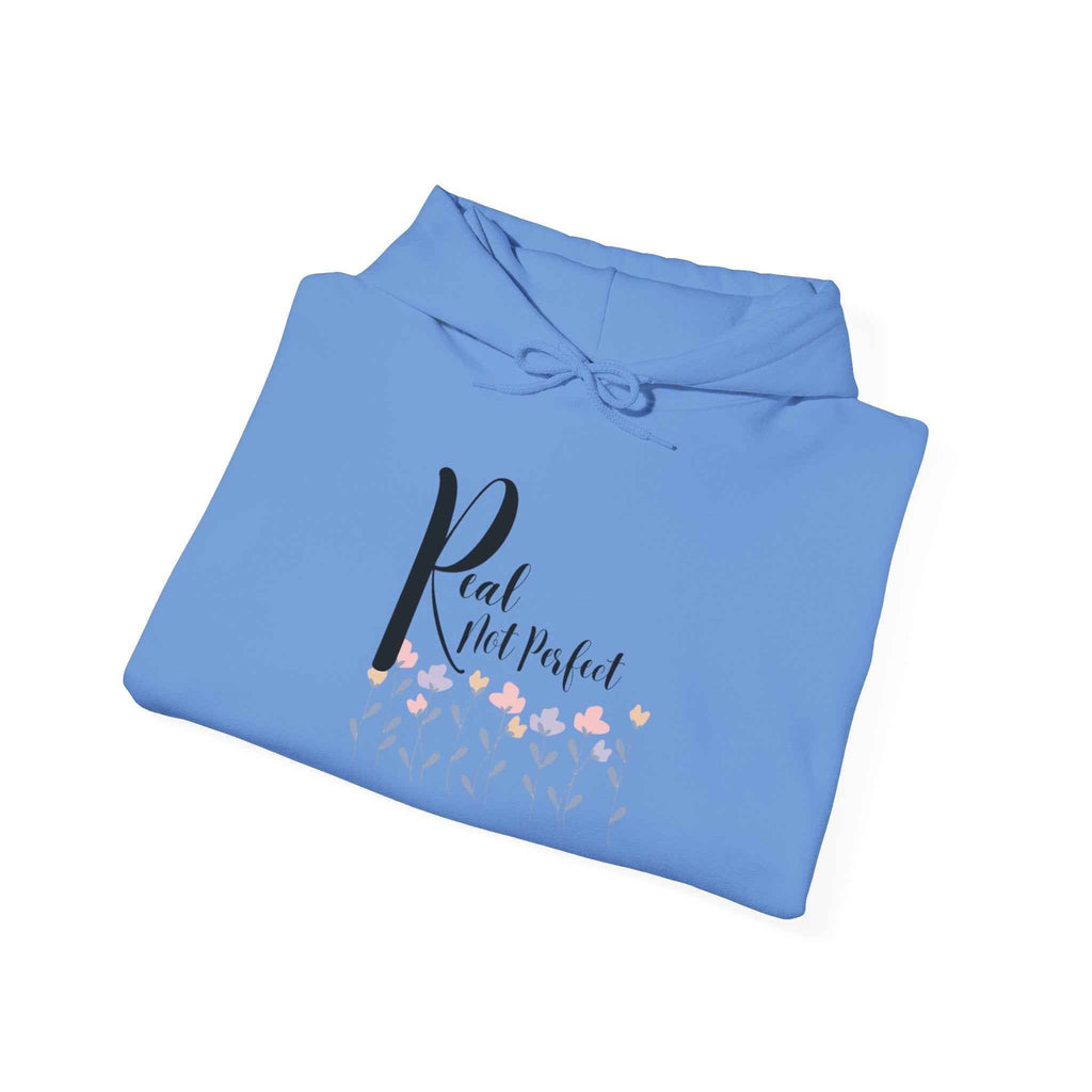 Real not Perfect: Adult Sweatshirt - Hooded Women's Top