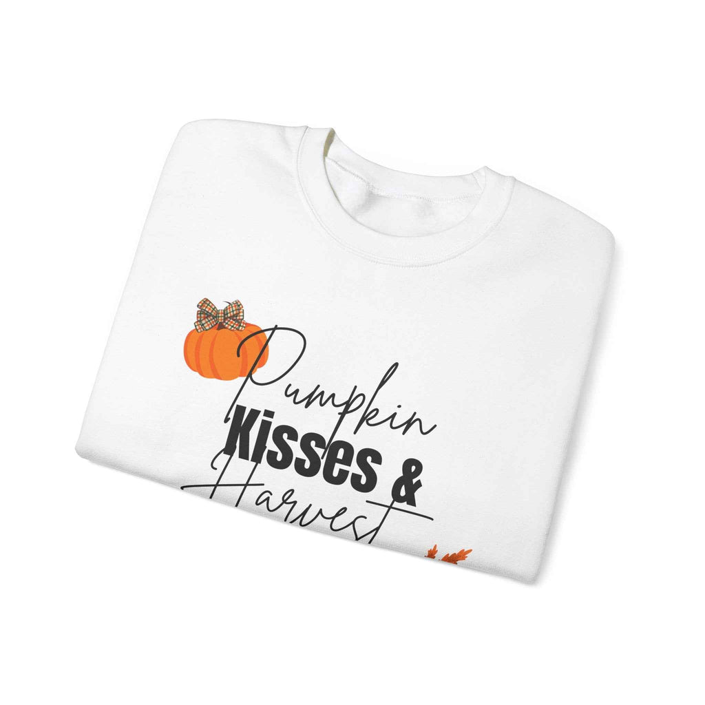 Pumpkin Kisses: Crewneck Adult Sweatshirt Women's Top