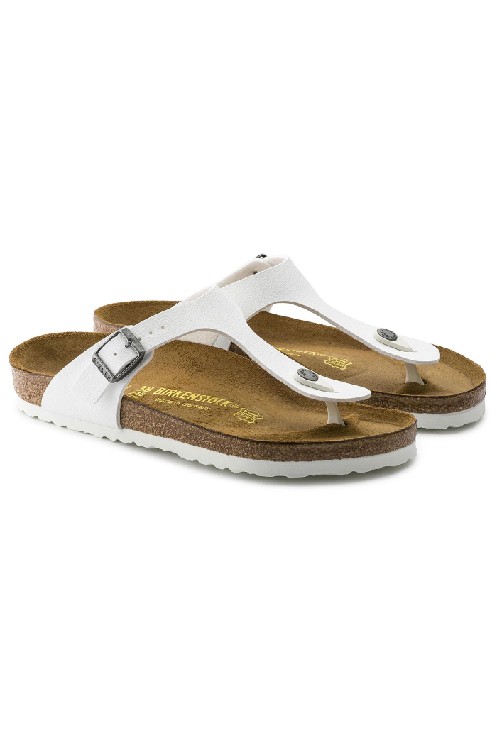Birkenstock Gizeh Birko-Flor Regular Width in White