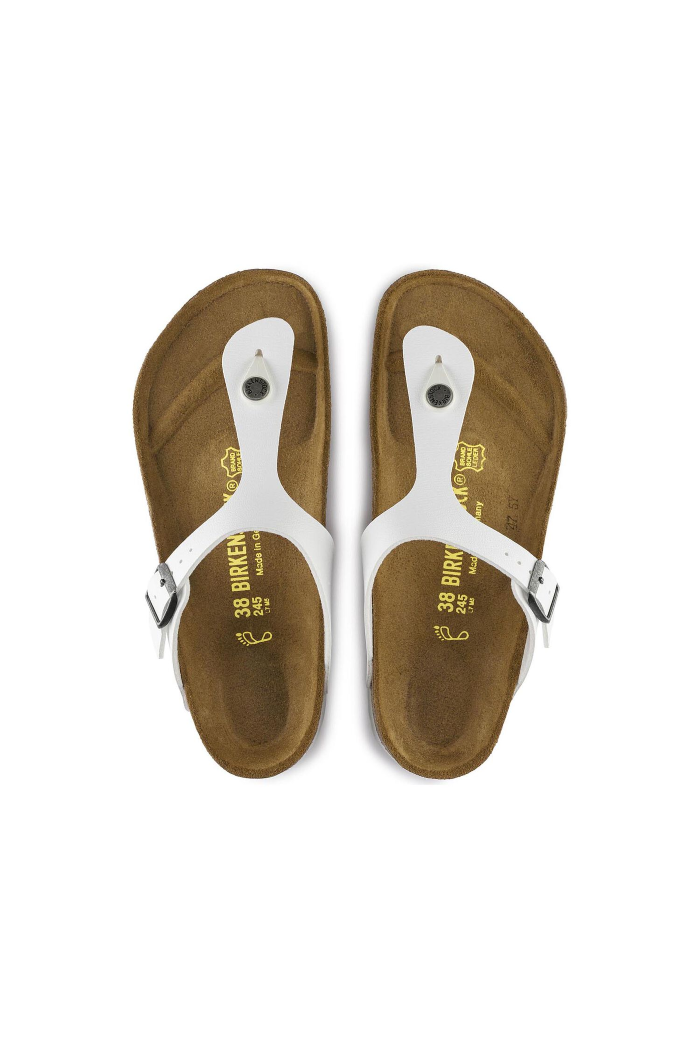 Birkenstock Gizeh Birko-Flor Regular Width in White