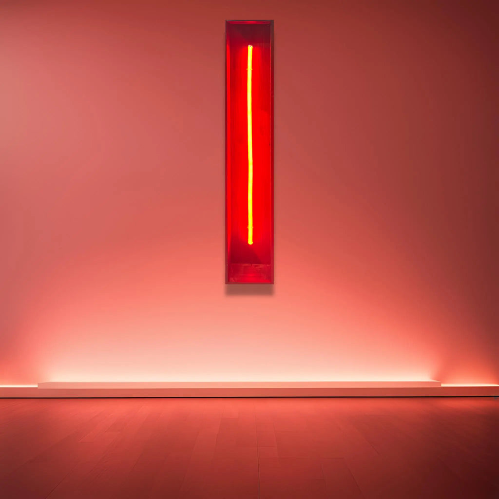 Redwood Radiance Lamp | Tall LED Strip Wooden Lamp