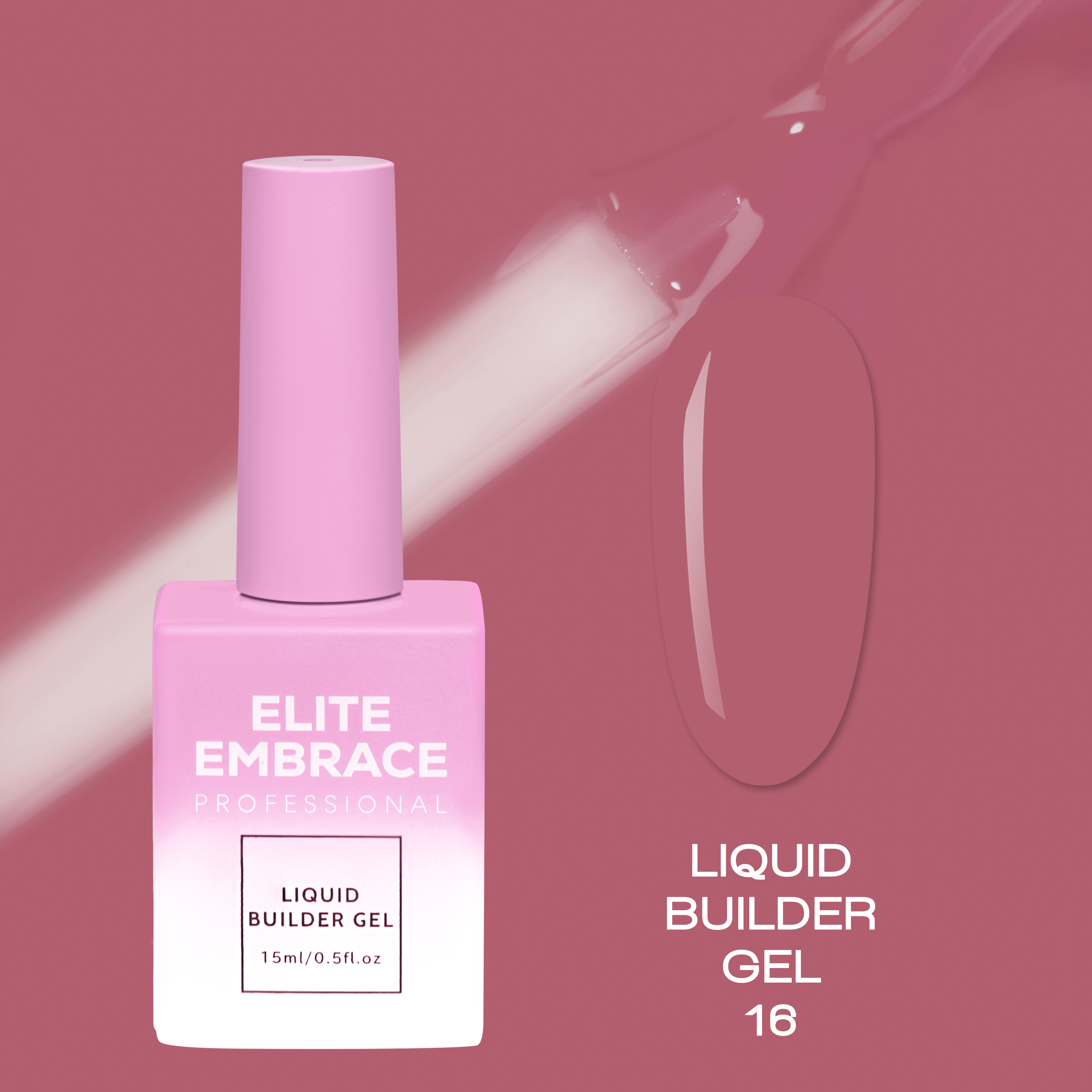 ELITE EMBRACE Professional Liquid Builder Gel 16 15ml ELBG1615