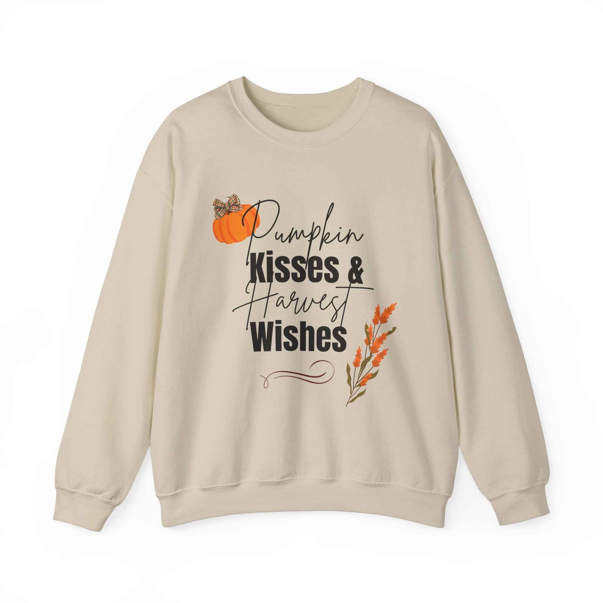 Pumpkin Kisses: Crewneck Adult Sweatshirt Women's Top