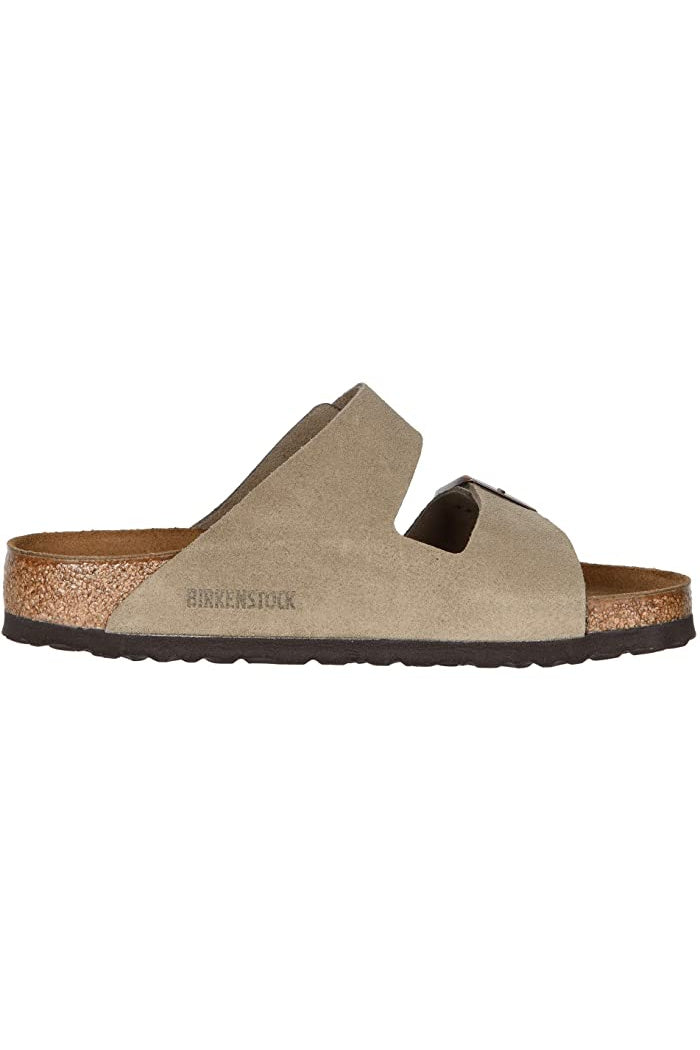 BIRKENSROCK ARIZONA TAUPE SUEDE REG. FOOTBED