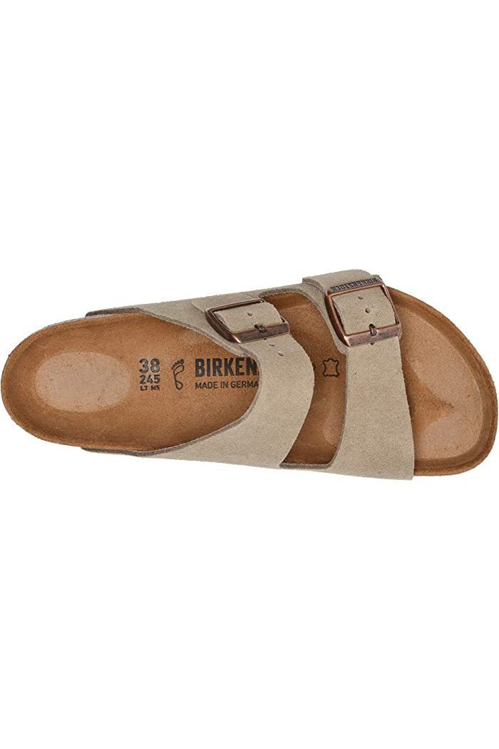 BIRKENSROCK ARIZONA TAUPE SUEDE REG. FOOTBED