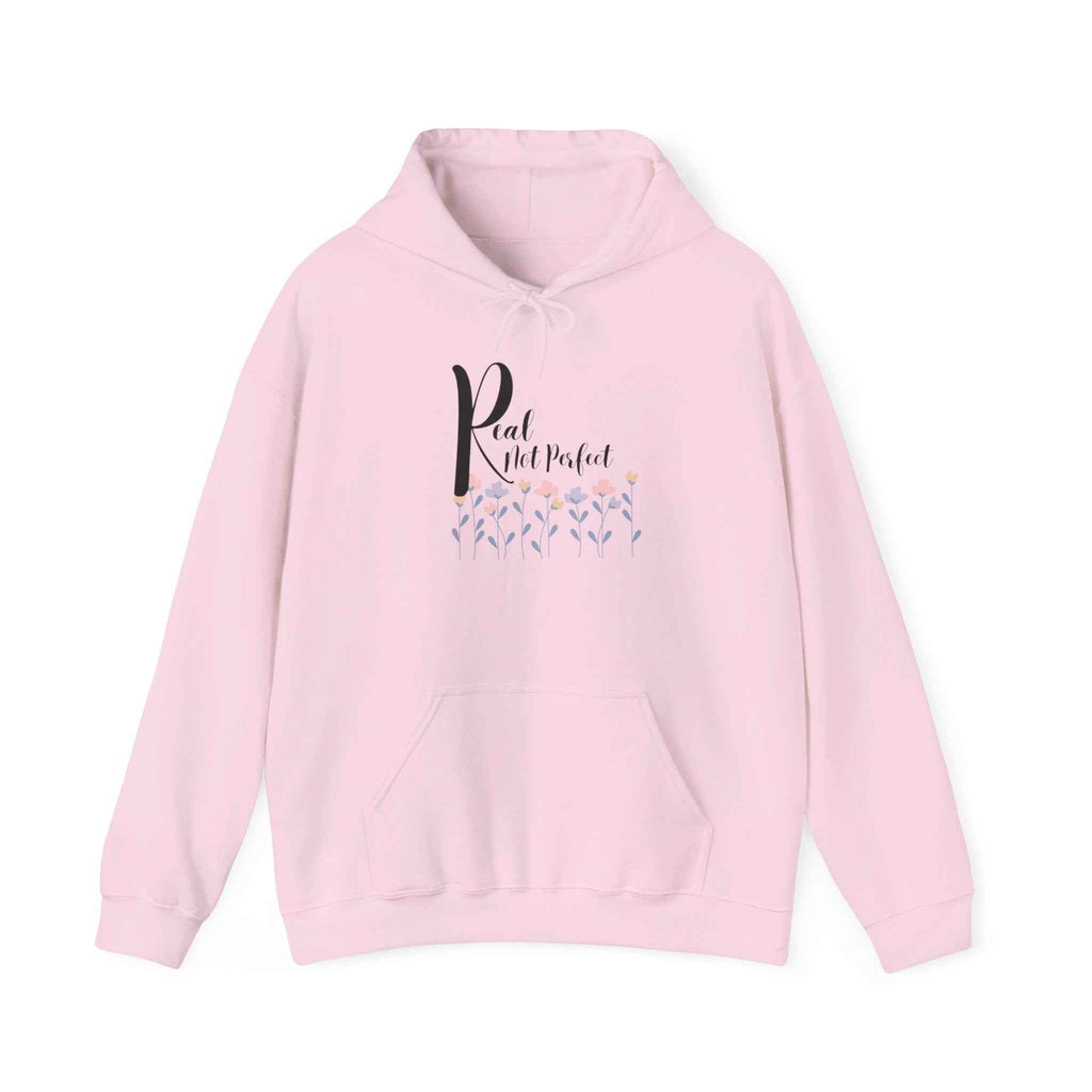 Real not Perfect: Adult Sweatshirt - Hooded Women's Top